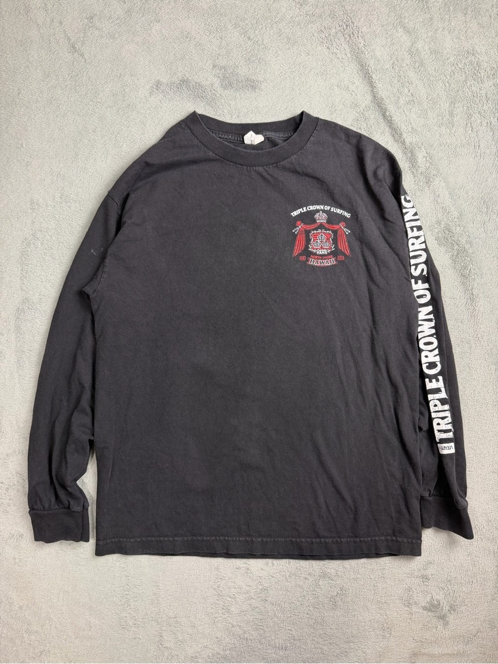 Vans Triple Crown of Surfing Long-Sleeve Graphic Tee - Black